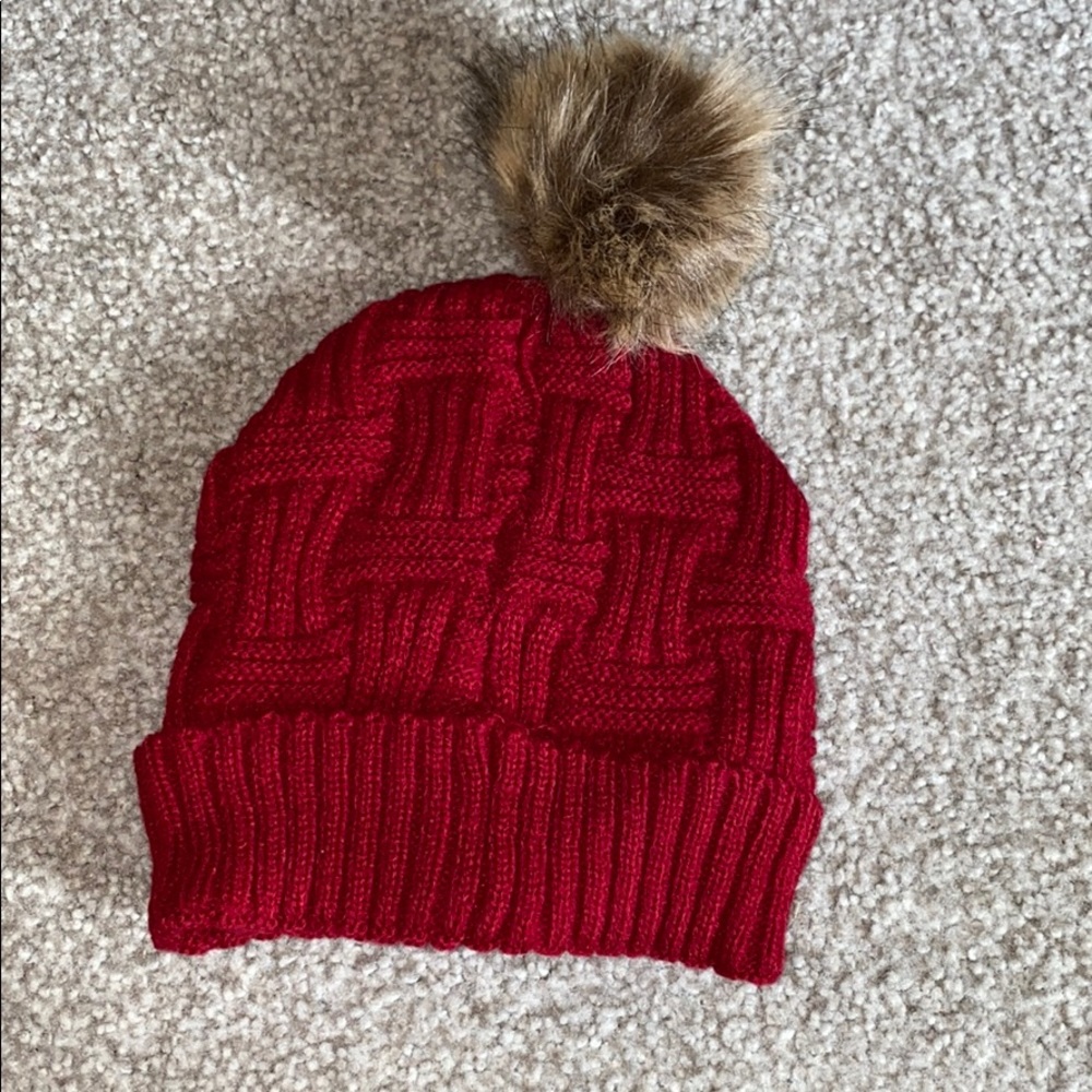 Red Knit Beanie